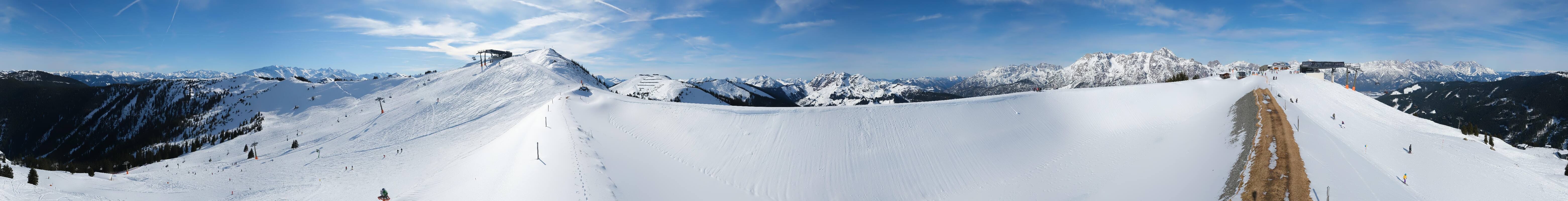 Archiv Foto Webcam Leogang - Ausblick vom Großen Asitz