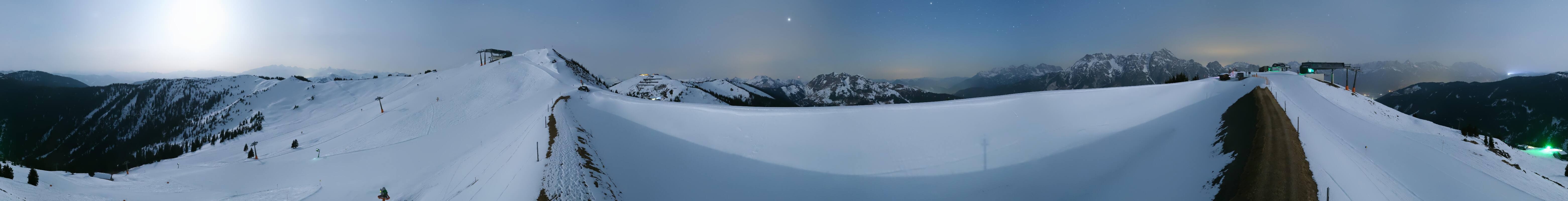 Archiv Foto Webcam Leogang - Ausblick vom Großen Asitz