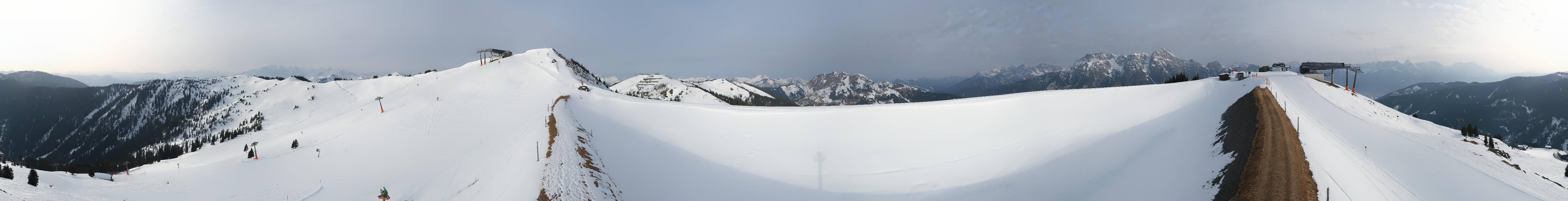 Archiv Foto Webcam Leogang - Ausblick vom Großen Asitz