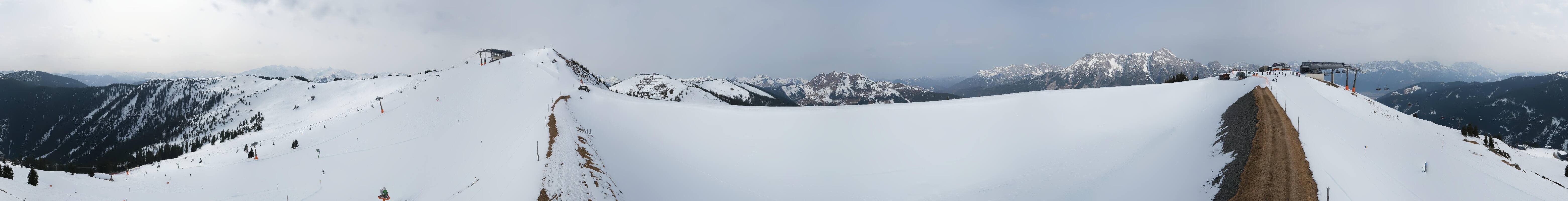 Archiv Foto Webcam Leogang - Ausblick vom Großen Asitz