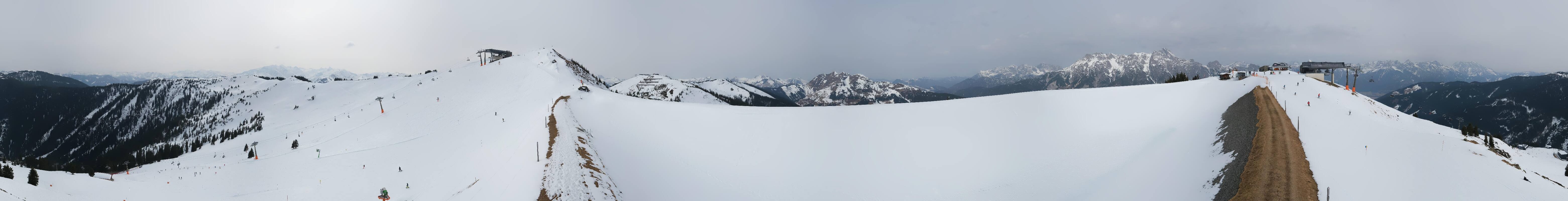 Archiv Foto Webcam Leogang - Ausblick vom Großen Asitz