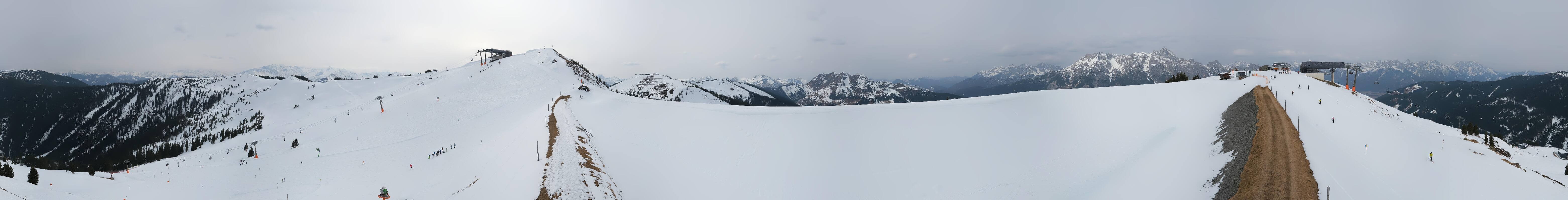 Archiv Foto Webcam Leogang - Ausblick vom Großen Asitz