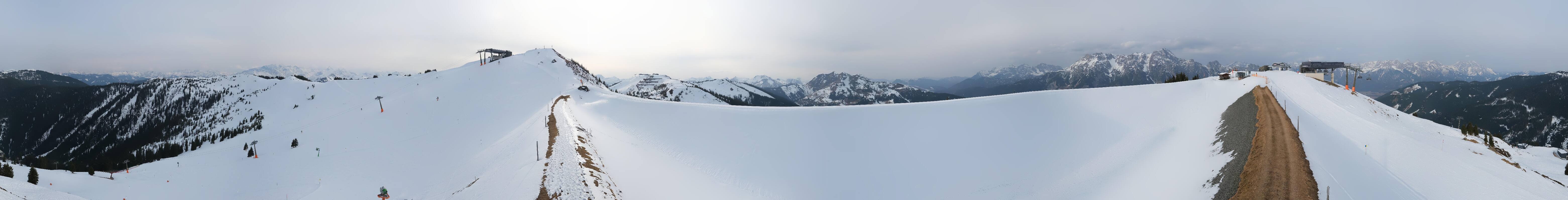 Archiv Foto Webcam Leogang - Ausblick vom Großen Asitz