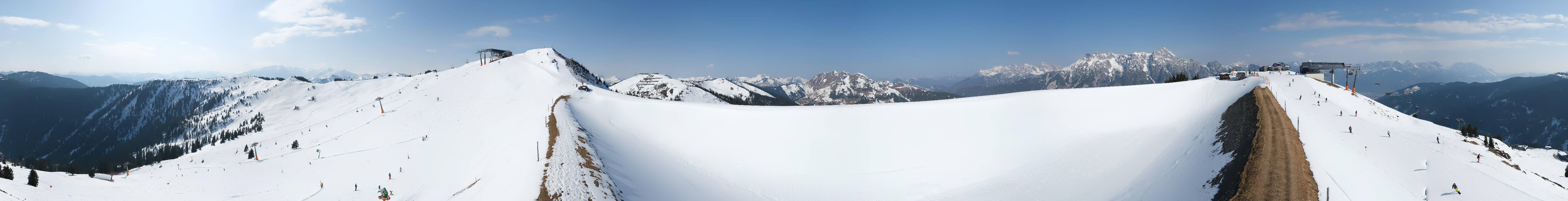 Archiv Foto Webcam Leogang - Ausblick vom Großen Asitz