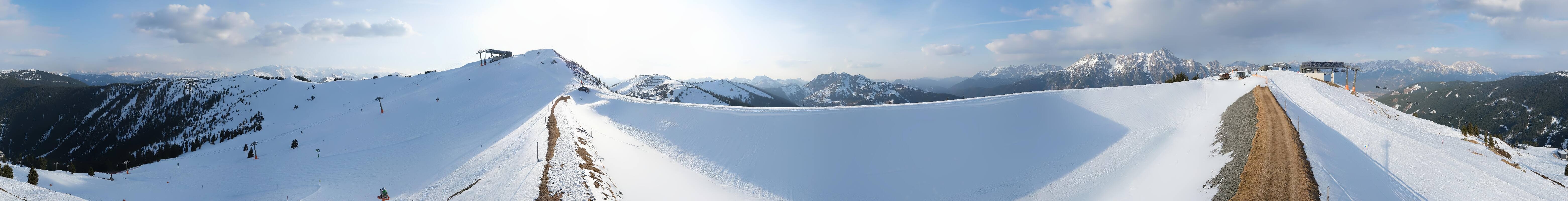 Archiv Foto Webcam Leogang - Ausblick vom Großen Asitz