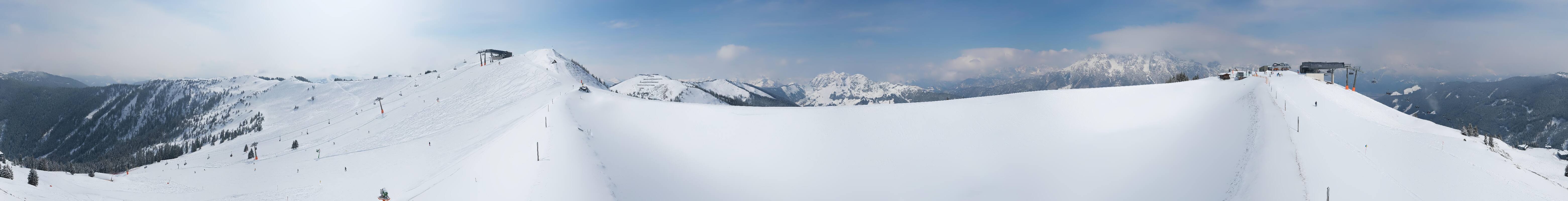 Archiv Foto Webcam Leogang - Ausblick vom Großen Asitz