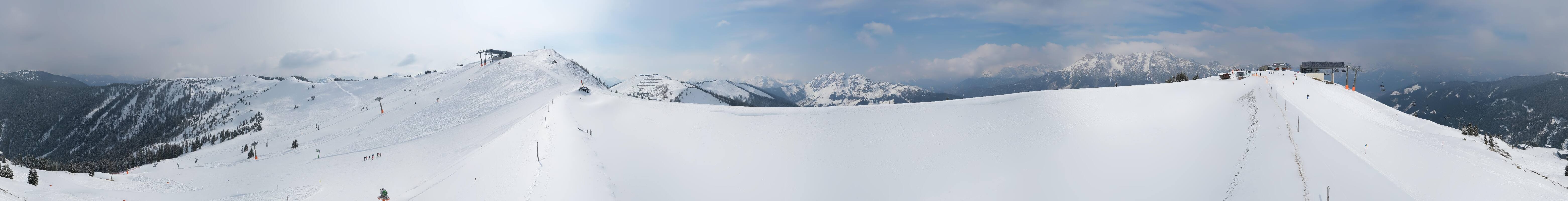 Archiv Foto Webcam Leogang - Ausblick vom Großen Asitz