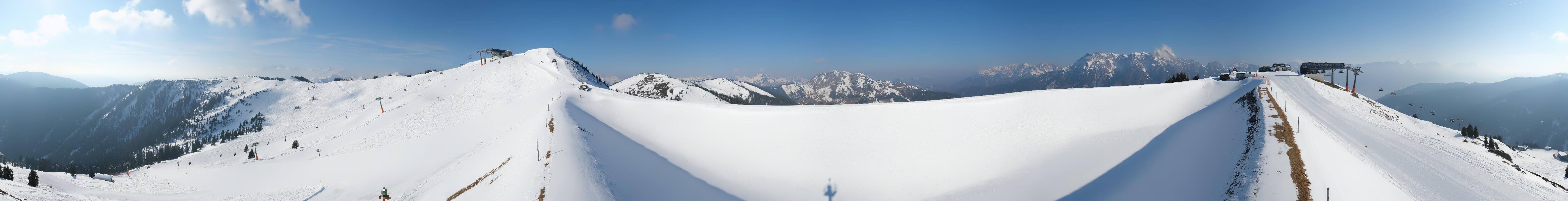 Archiv Foto Webcam Leogang - Ausblick vom Großen Asitz