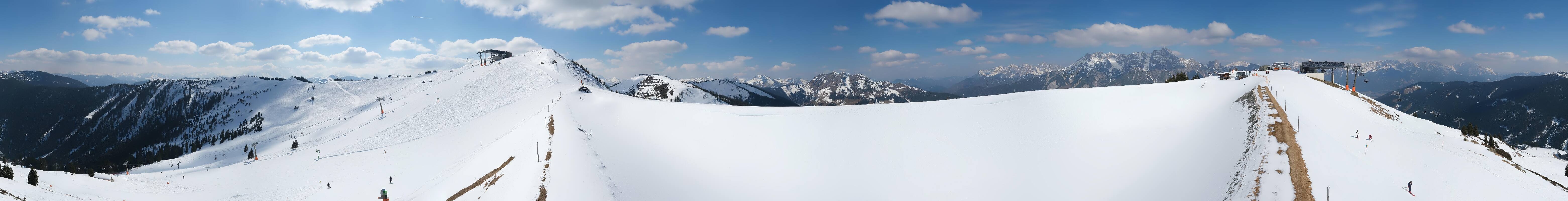 Archiv Foto Webcam Leogang - Ausblick vom Großen Asitz