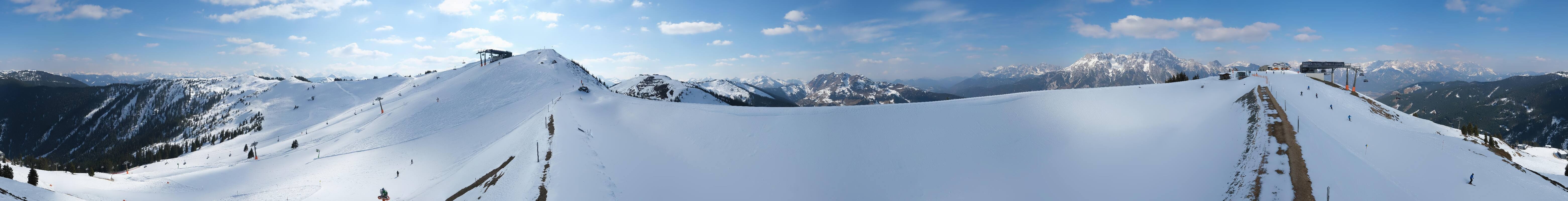 Archiv Foto Webcam Leogang - Ausblick vom Großen Asitz