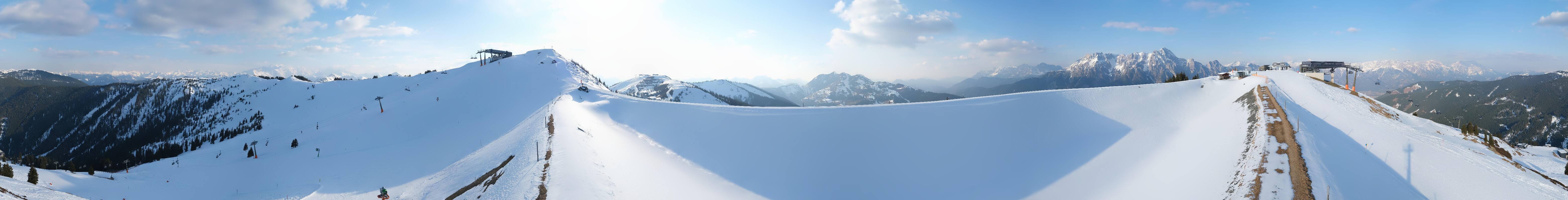 Archiv Foto Webcam Leogang - Ausblick vom Großen Asitz