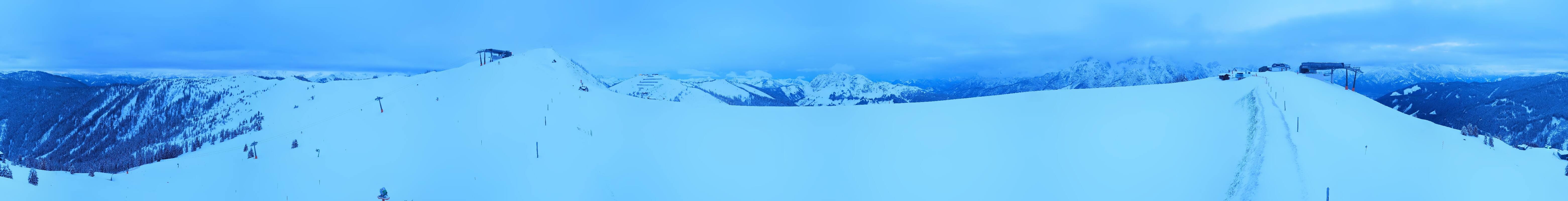 Archiv Foto Webcam Leogang - Ausblick vom Großen Asitz