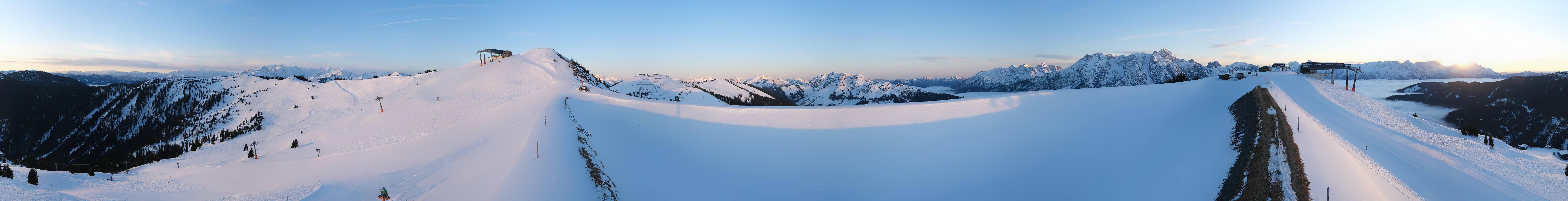 Archiv Foto Webcam Leogang - Ausblick vom Großen Asitz