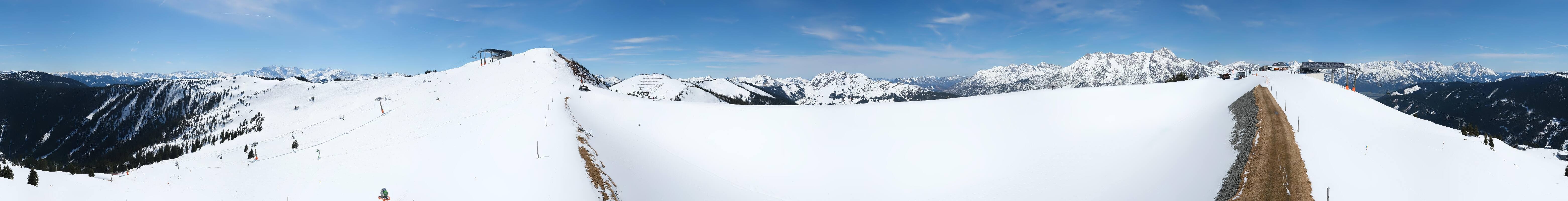 Archiv Foto Webcam Leogang - Ausblick vom Großen Asitz