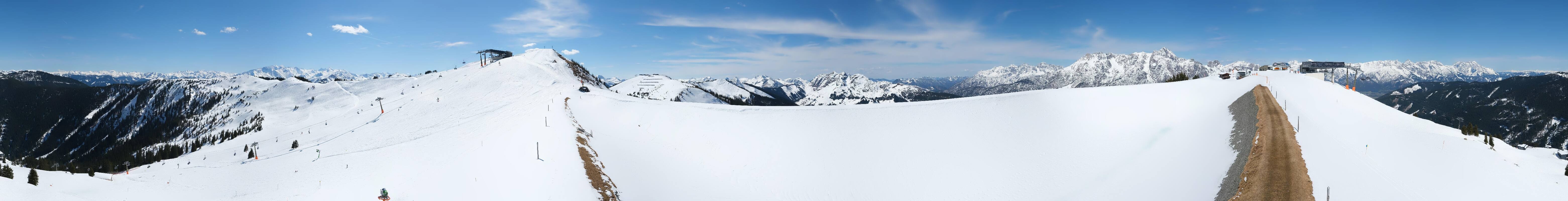 Archiv Foto Webcam Leogang - Ausblick vom Großen Asitz