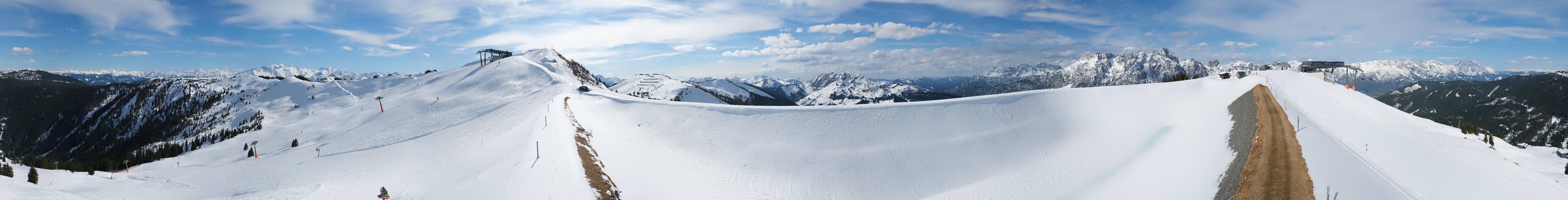 Archiv Foto Webcam Leogang - Ausblick vom Großen Asitz