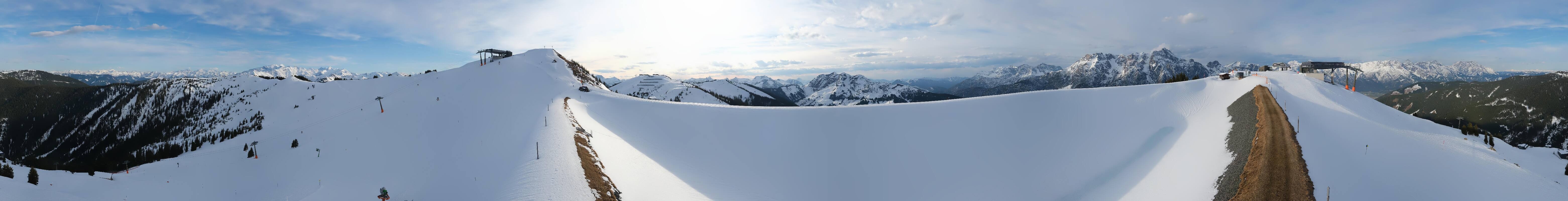 Archiv Foto Webcam Leogang - Ausblick vom Großen Asitz