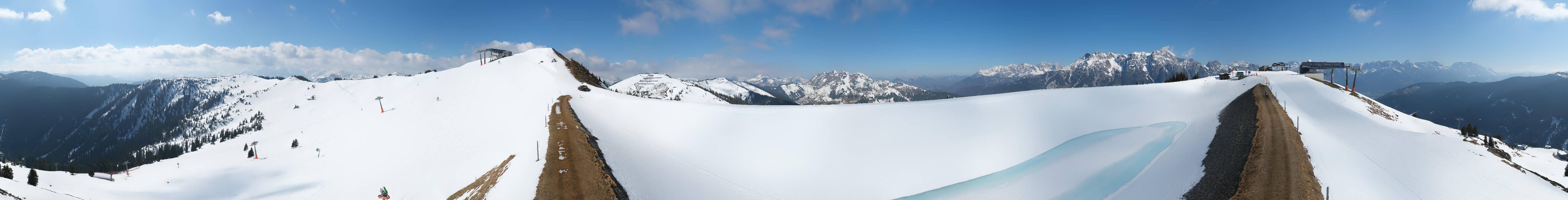 Archived image Webcam Leogang - View from Großer Asitz