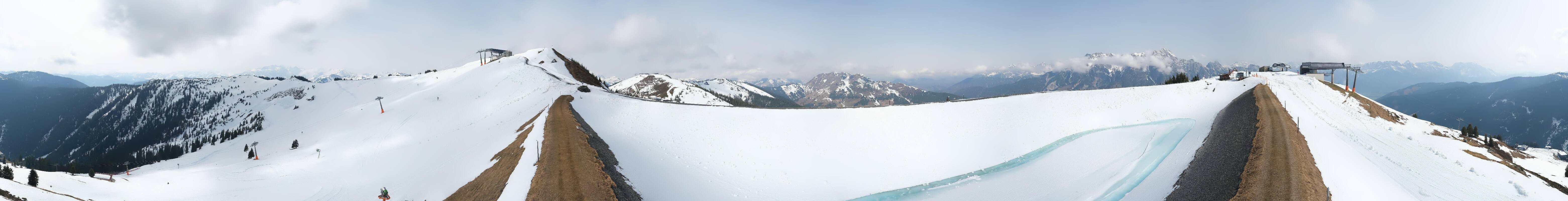 Archiv Foto Webcam Leogang - Ausblick vom Großen Asitz