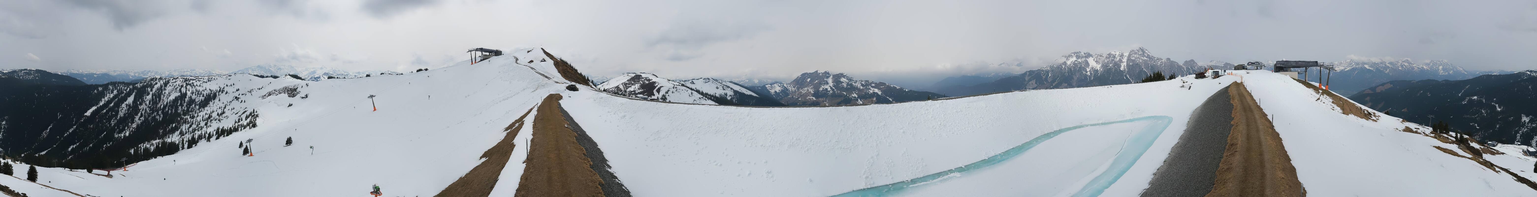 Archiv Foto Webcam Leogang - Ausblick vom Großen Asitz
