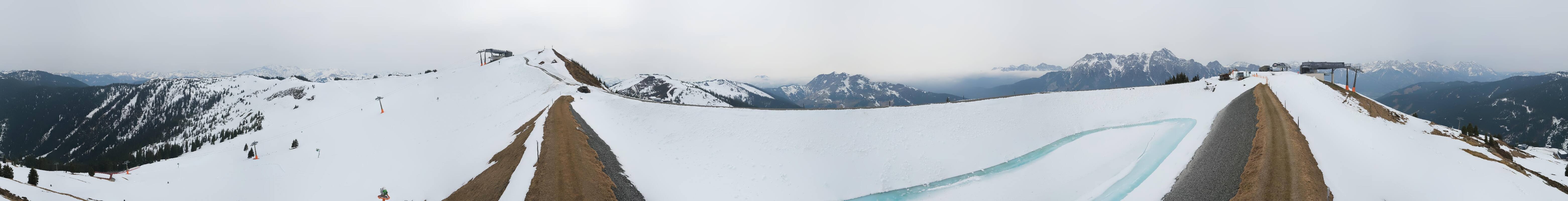 Archiv Foto Webcam Leogang - Ausblick vom Großen Asitz