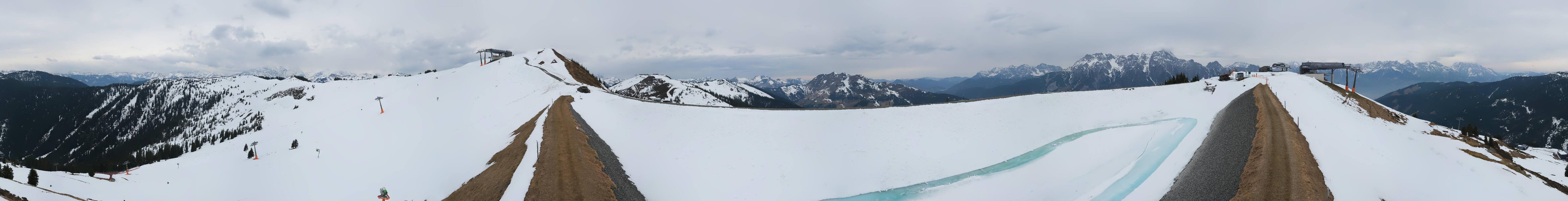 Archiv Foto Webcam Leogang - Ausblick vom Großen Asitz
