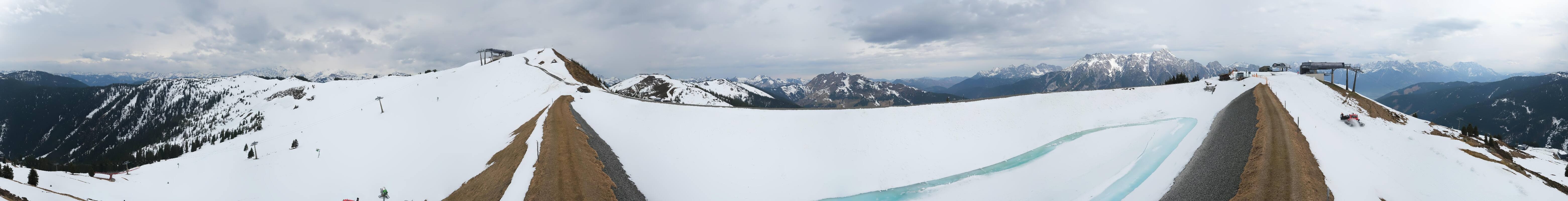 Archived image Webcam Leogang - View from Großer Asitz