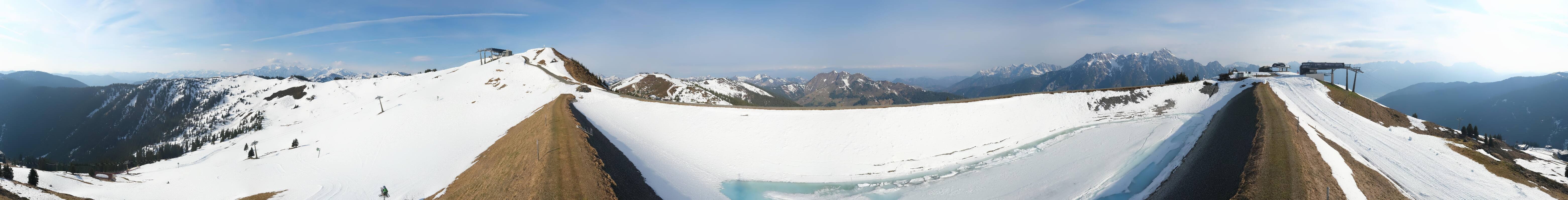 Archiv Foto Webcam Leogang - Ausblick vom Großen Asitz