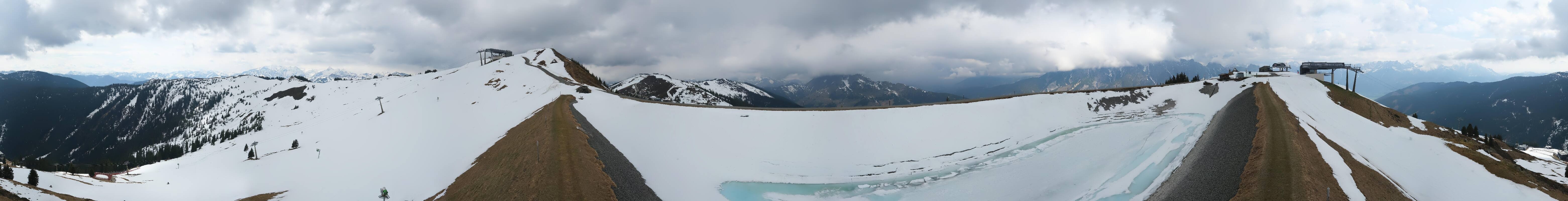 Archiv Foto Webcam Leogang - Ausblick vom Großen Asitz
