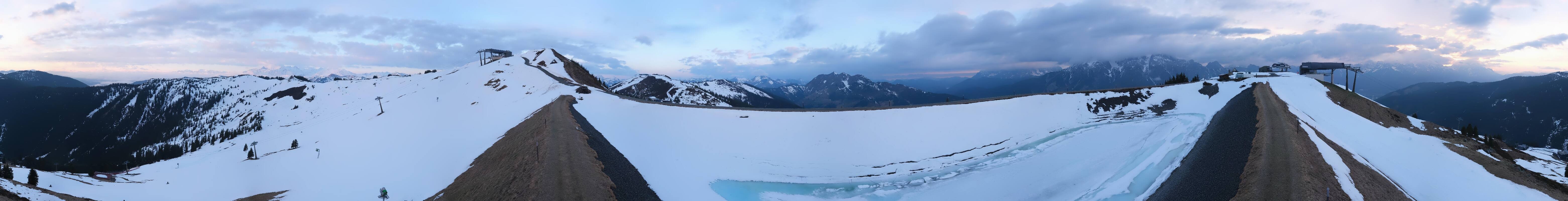Archiv Foto Webcam Leogang - Ausblick vom Großen Asitz