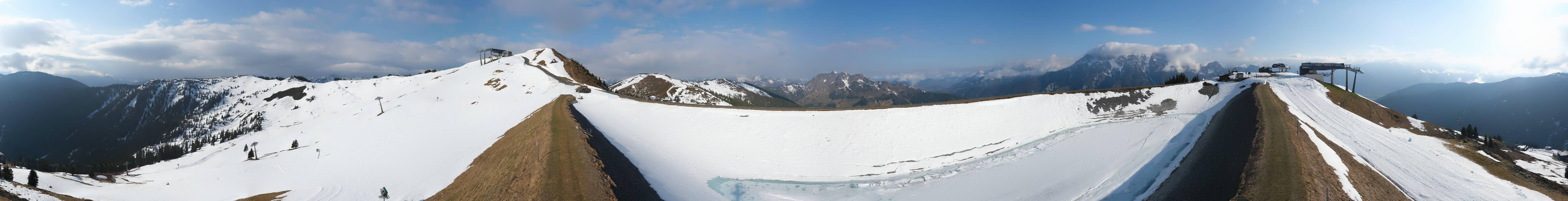 Archiv Foto Webcam Leogang - Ausblick vom Großen Asitz