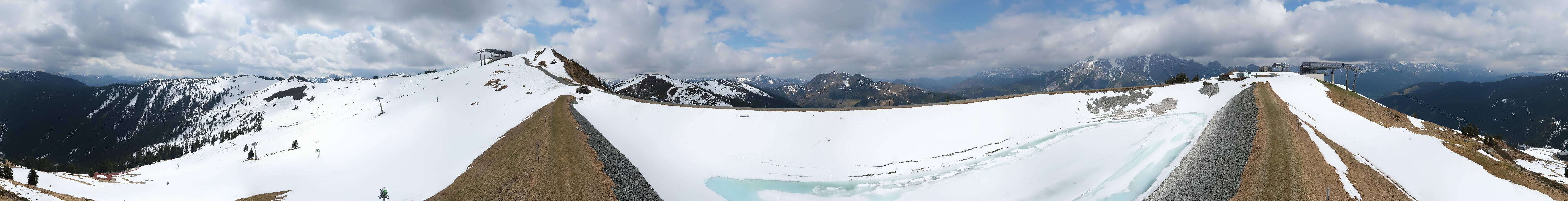 Archiv Foto Webcam Leogang - Ausblick vom Großen Asitz