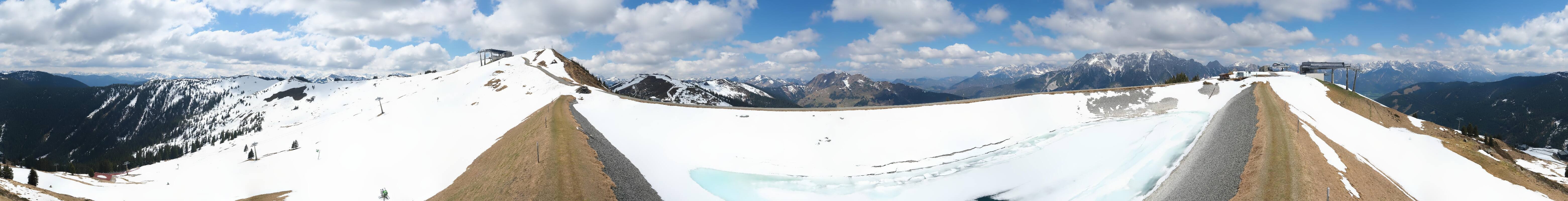 Archived image Webcam Leogang - View from Großer Asitz