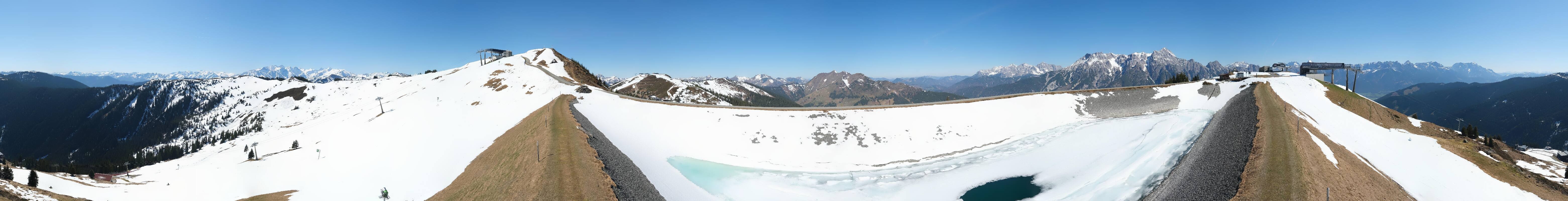 Archiv Foto Webcam Leogang - Ausblick vom Großen Asitz