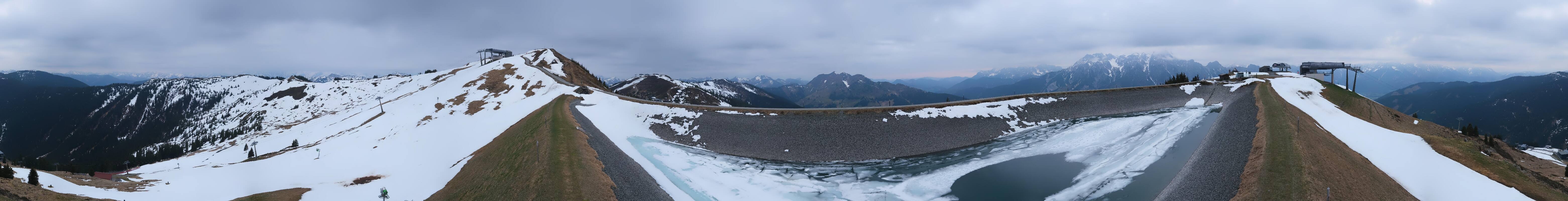 Archiv Foto Webcam Leogang - Ausblick vom Großen Asitz