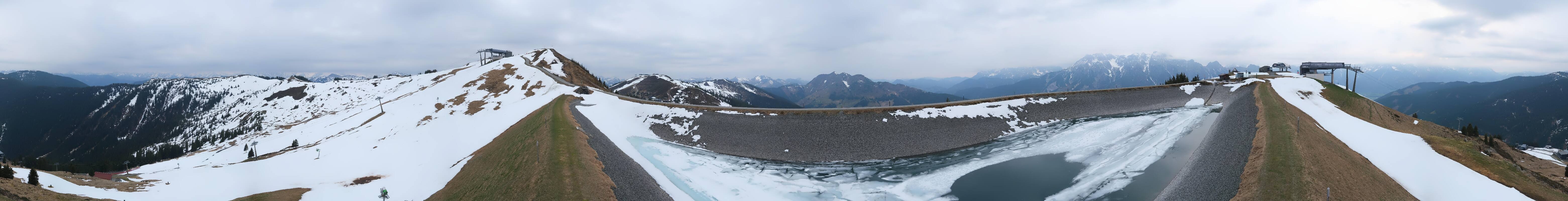 Archiv Foto Webcam Leogang - Ausblick vom Großen Asitz