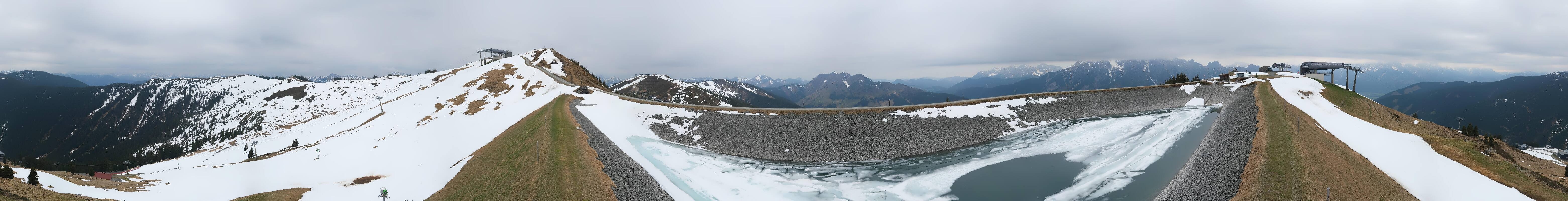 Archiv Foto Webcam Leogang - Ausblick vom Großen Asitz