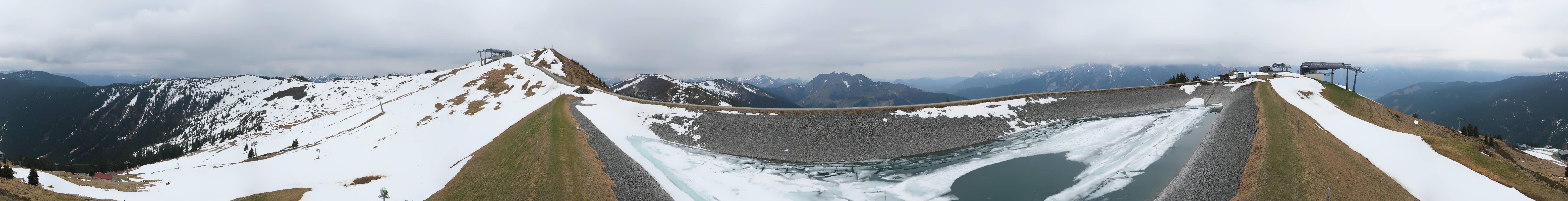 Archiv Foto Webcam Leogang - Ausblick vom Großen Asitz