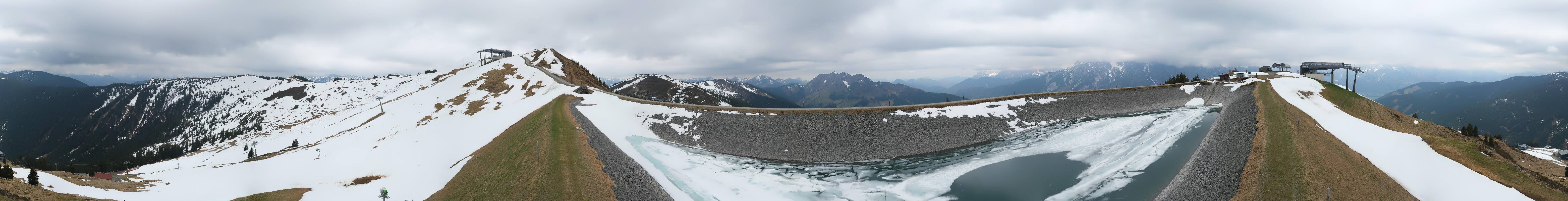 Archiv Foto Webcam Leogang - Ausblick vom Großen Asitz