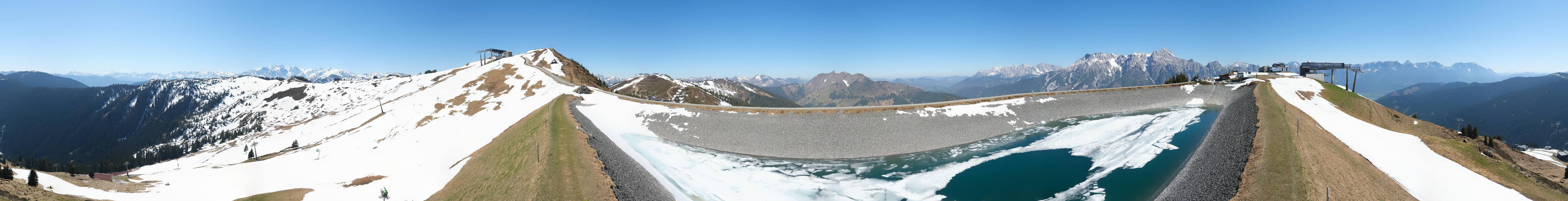 Archiv Foto Webcam Leogang - Ausblick vom Großen Asitz