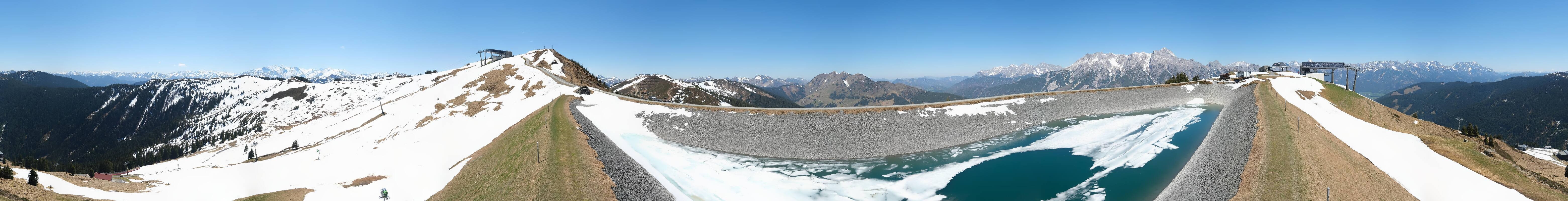 Archiv Foto Webcam Leogang - Ausblick vom Großen Asitz