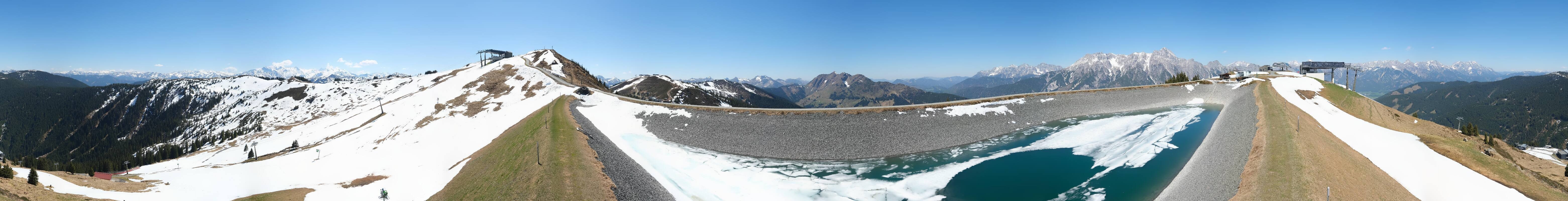 Archiv Foto Webcam Leogang - Ausblick vom Großen Asitz