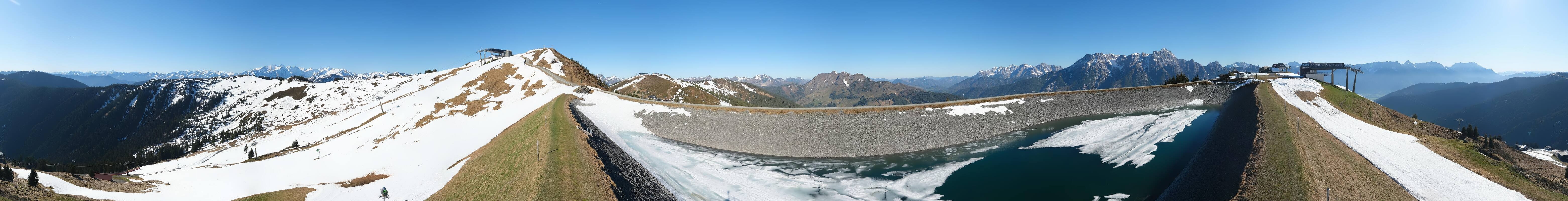 Archiv Foto Webcam Leogang - Ausblick vom Großen Asitz