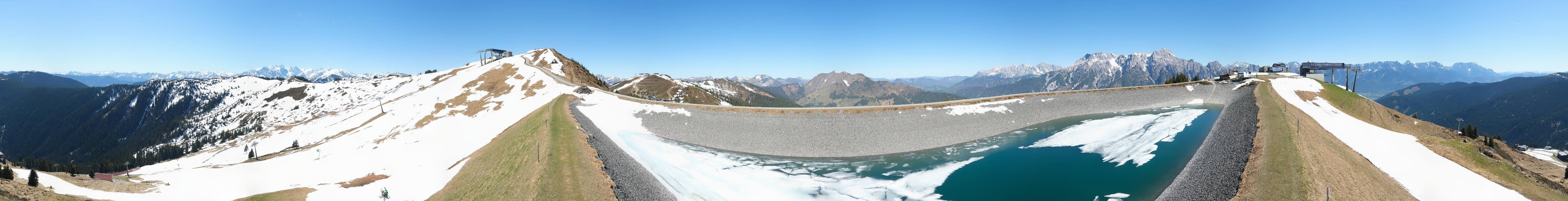 Archiv Foto Webcam Leogang - Ausblick vom Großen Asitz