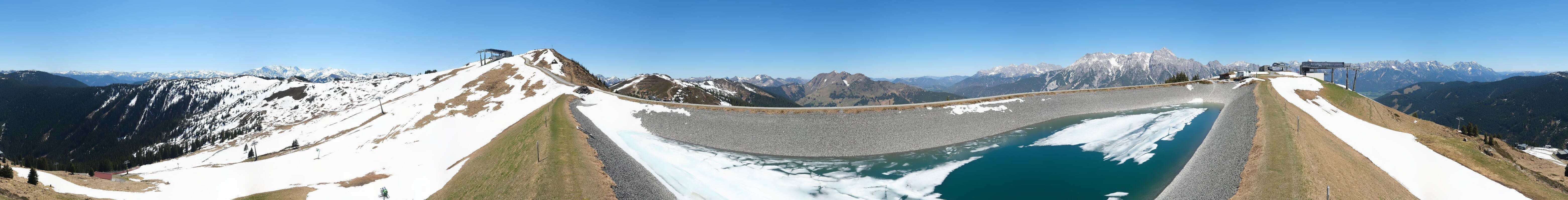 Archiv Foto Webcam Leogang - Ausblick vom Großen Asitz