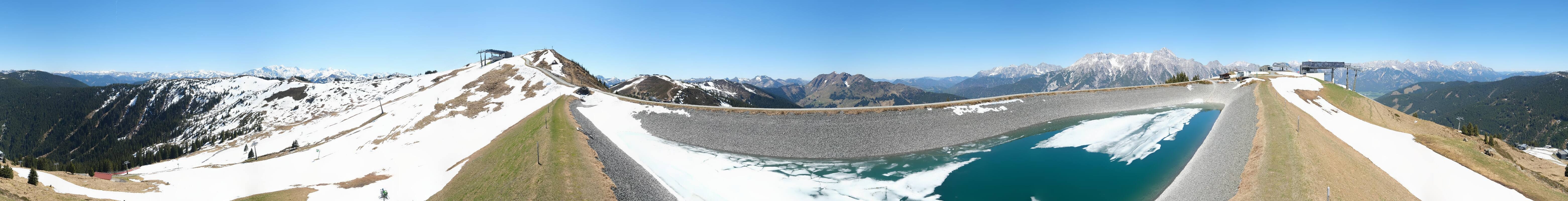 Archiv Foto Webcam Leogang - Ausblick vom Großen Asitz