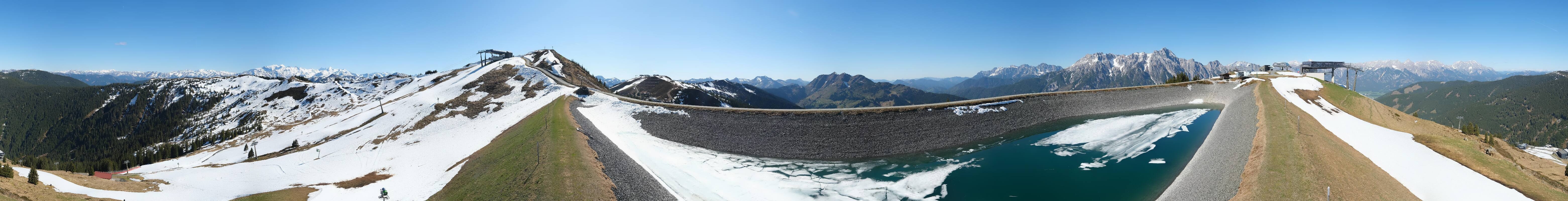 Archiv Foto Webcam Leogang - Ausblick vom Großen Asitz