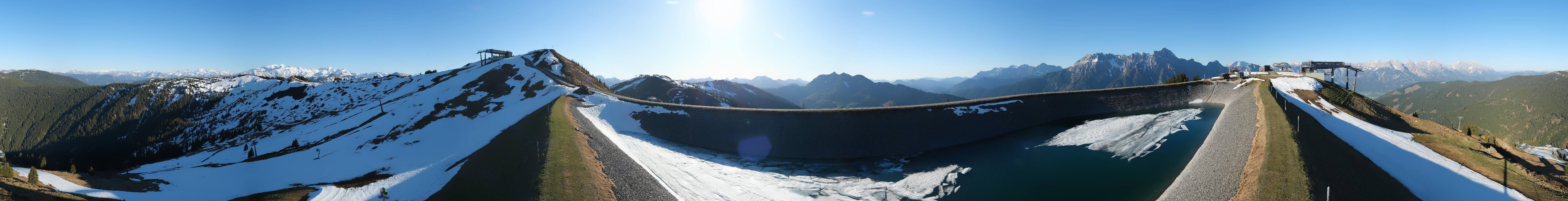 Archiv Foto Webcam Leogang - Ausblick vom Großen Asitz