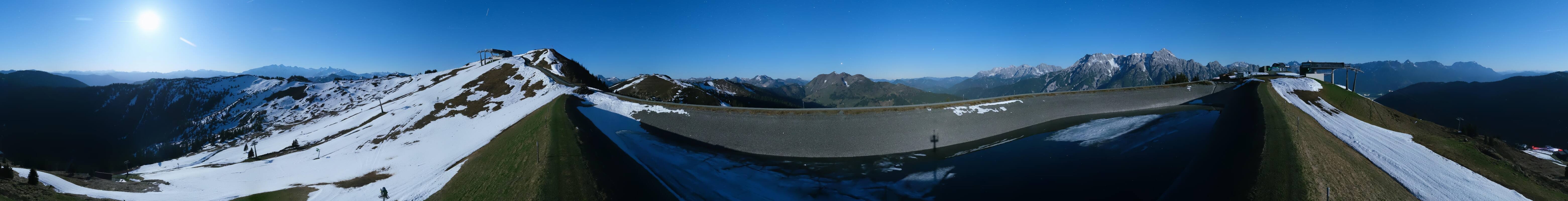 Archiv Foto Webcam Leogang - Ausblick vom Großen Asitz