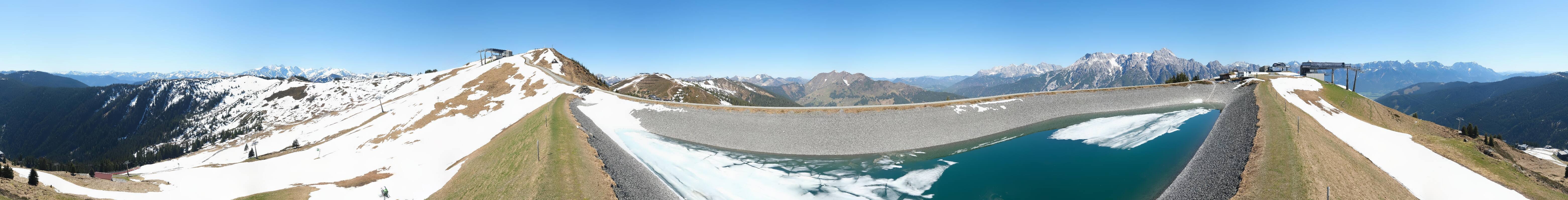Archived image Webcam Leogang - View from Großer Asitz